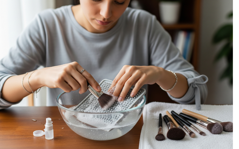 How to Clean Makeup Brushes