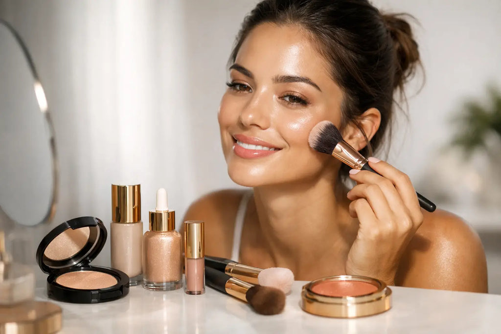 Glow Giving Makeup for a 5-Minute Radiant Look