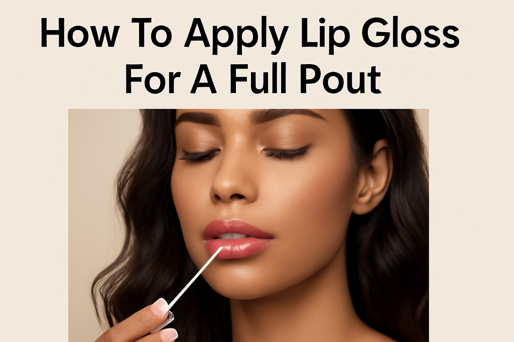 How to Apply Lip Gloss for a Fuller, Glossy Pout