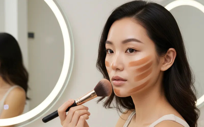 Where to Apply Bronzer for a Sculpted Look?