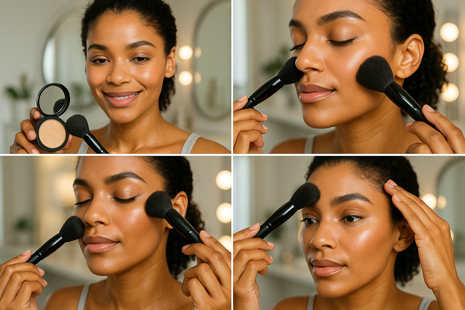 How to Apply Luminous Face Powder for a Glow