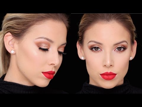 BRONZE GLAM MAKEUP LOOK | LUSTRELUX