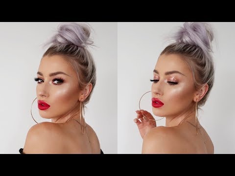 GLOWING GLOSSY SUMMER MAKEUP TUTORIAL | LOLALINER
