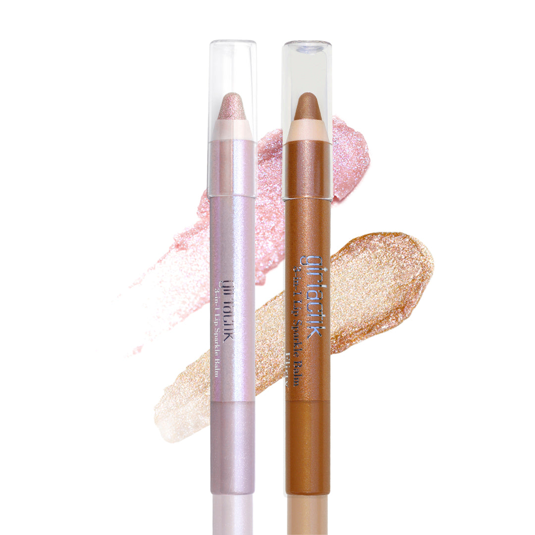 3-in-1 Lip Sparkle Balm With Free Double Sharpener Promo